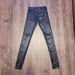 PARASUCO LIQUID STIRRUP LEGGINGS WET VEGAN LEATHER